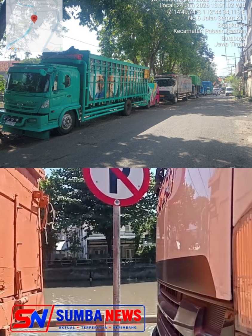 Warga Semut Kali Surabaya Murka, Desak Polres KP3 Tindak Parkir Liar Truk