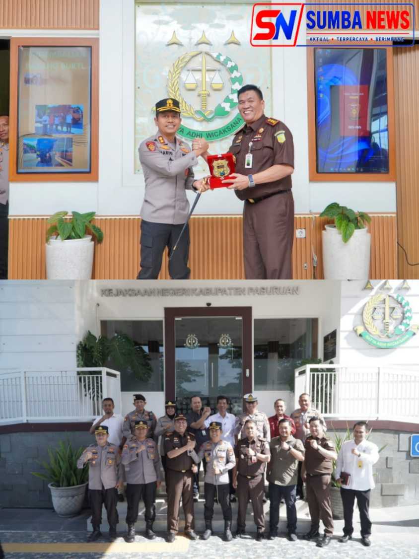 Perkuat Sinergitas Penegak Hukum, Kapolres Pasuruan Silaturahmi ke Kodim 0819 dan Kejaksaan Negeri